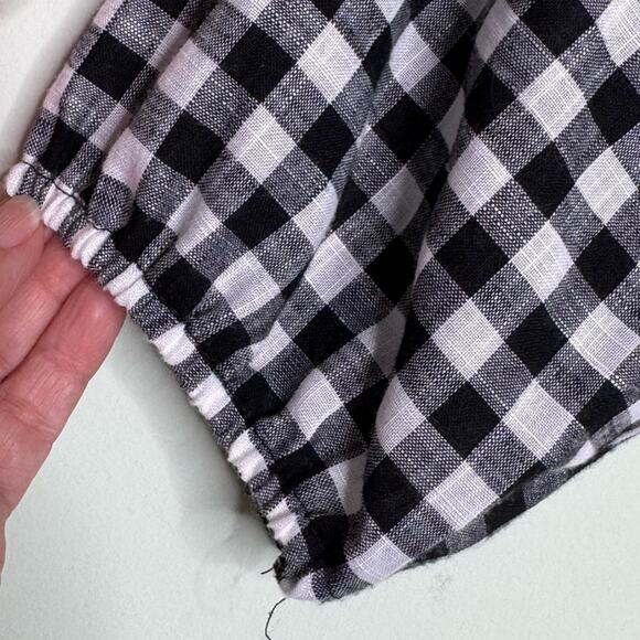 Kirious Los Angeles Black and White Womans Large Checkered Top - Picture 6 of 12